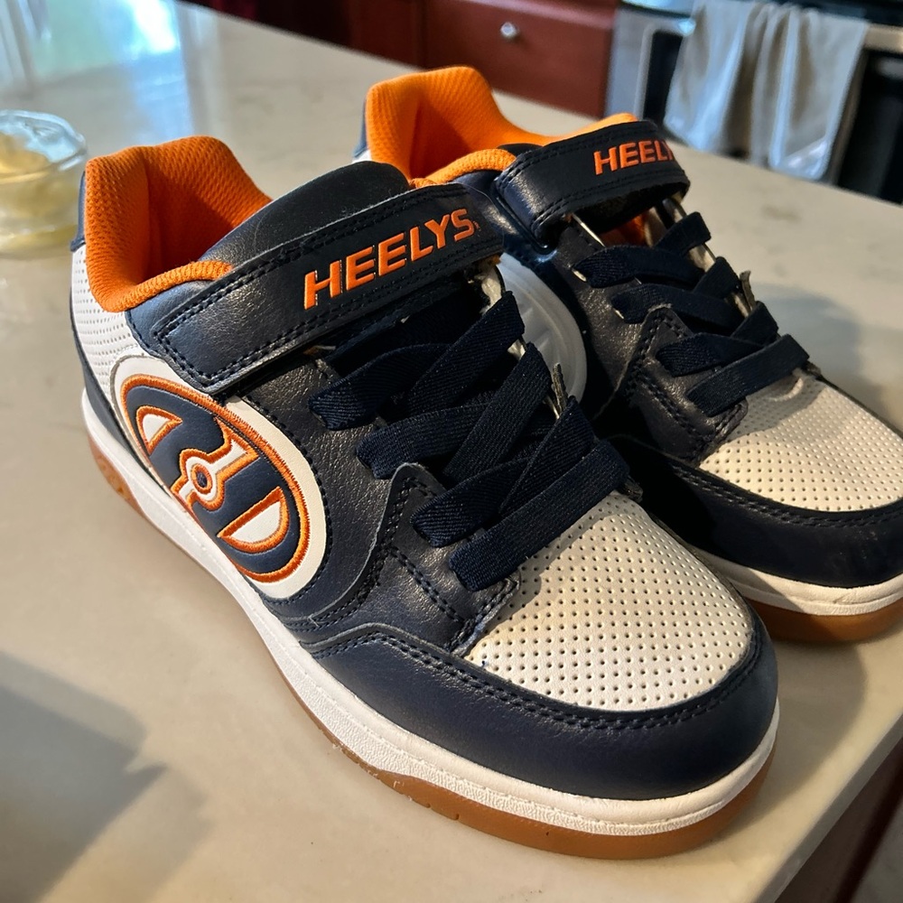 Heelys Kids Sneakers - Navy, Orange, and White